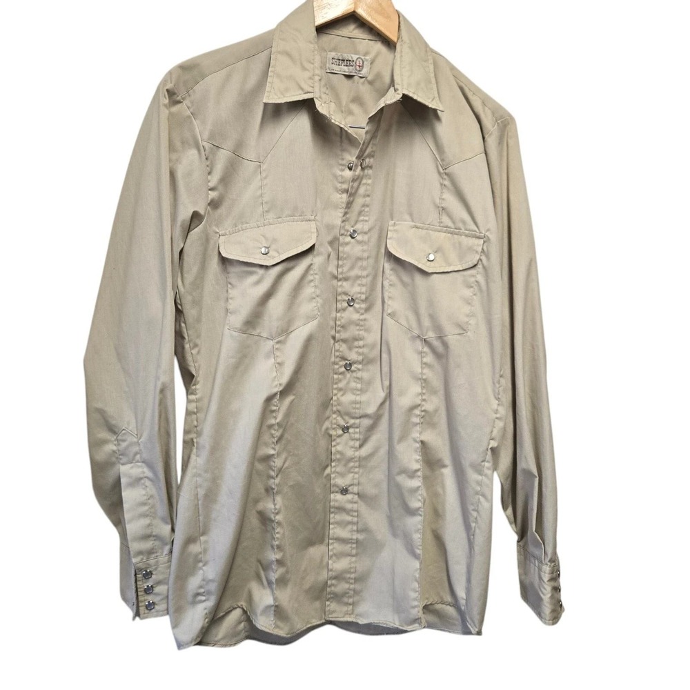 Vintage Men's Pearl Button Embroidered Western Shirt MEDIUM‎